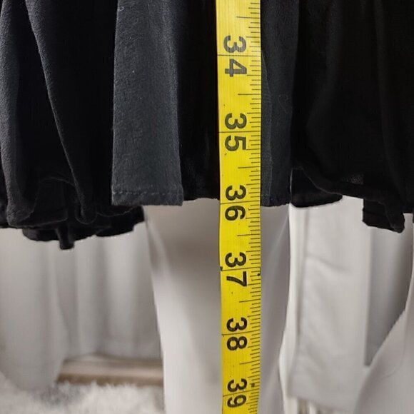 Loft Petites Women's A-line Black Short Sleeve, Lightweight Midi Dress Size LP - Picture 6 of 10